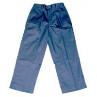 Navy Trousers (Primary) Half Elastic Waist Band