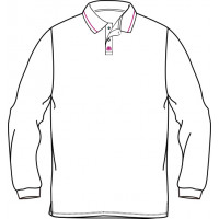 White Long Sleeved Polo Shirt (Primary & Secondary)